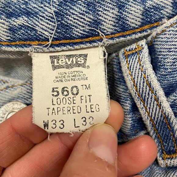 Vintage Y2K Levi's 560 Loose Tapered Fit Jeans Men's 30x31 - Picture 8 of 11